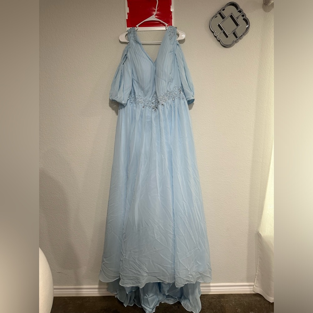 Hebeos ball gown sky blue dress